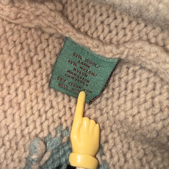 Anthropologie / Monogram HWR Chocolate Box Cardigan Sweater Wool Blend - Large - Picture 7 of 7